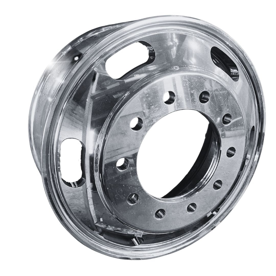 Rin disco Americano Aluminio | 22,5x8,25 | 6 ventilaciones, 10 pernos | Kenworth